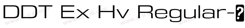 DDT Ex Hv Regular字体转换
